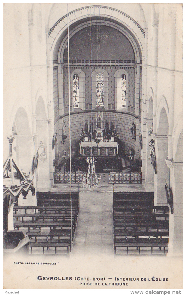 Gevrolles - Intérieur De L'Eglise Prise De La Tribune - Circulé 1910 - Autres & Non Classés