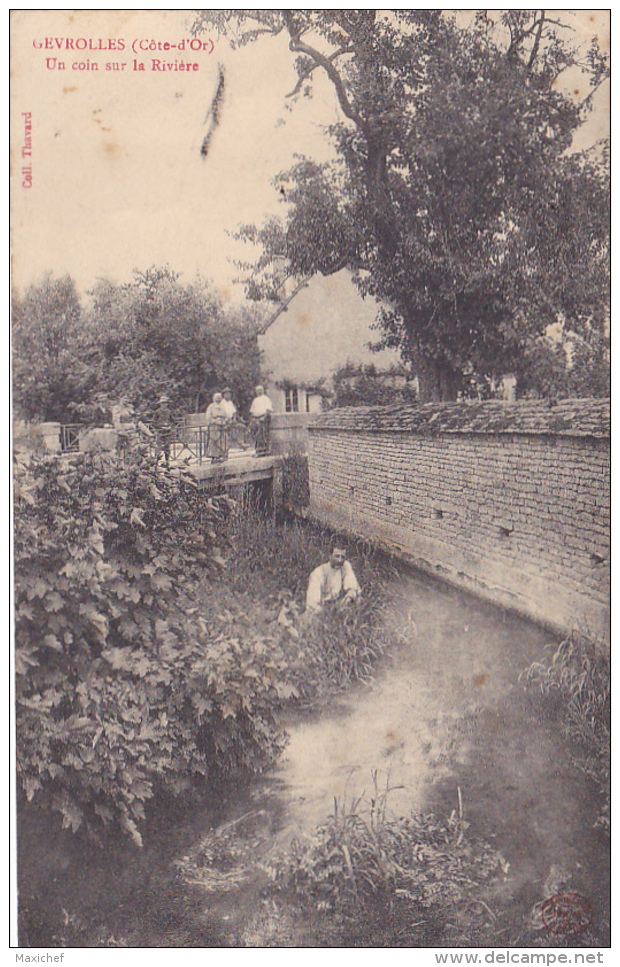 Gevrolles - Un Coin Sur La Rivière - Pont (animation) Circulé 1915 - Autres & Non Classés