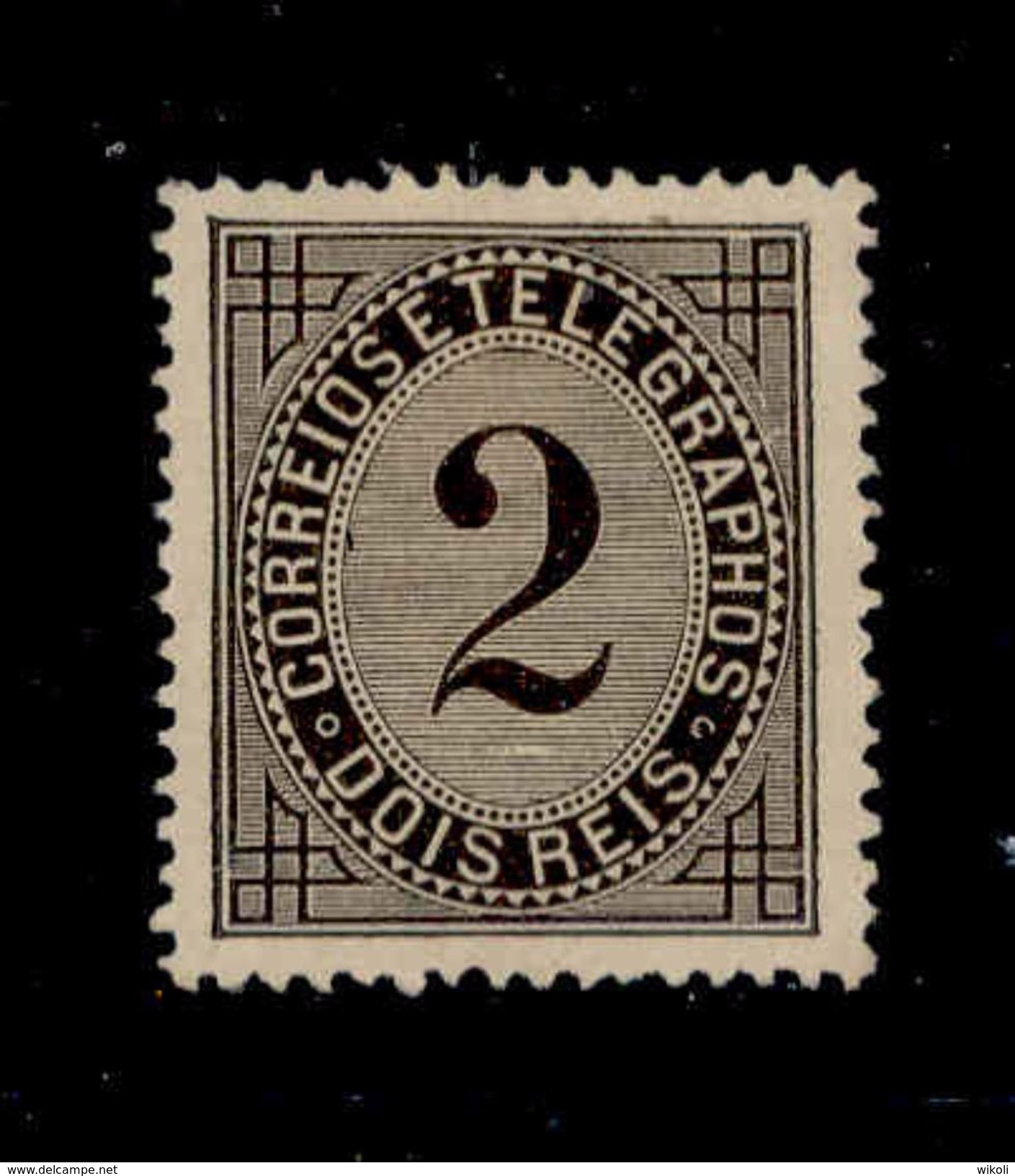 ! ! Portugal - 1884 Telegram Stamp (Perf. 13 1/2) - Af. 59a - MH - Ongebruikt