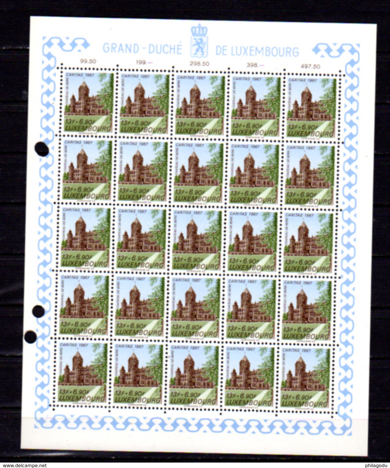 1967,   &oelig;uvres Sociales, Princes Et Princesses, 25x  710 / 715** En Blocs, Cote 87,50 &euro;, - Feuilles Complètes