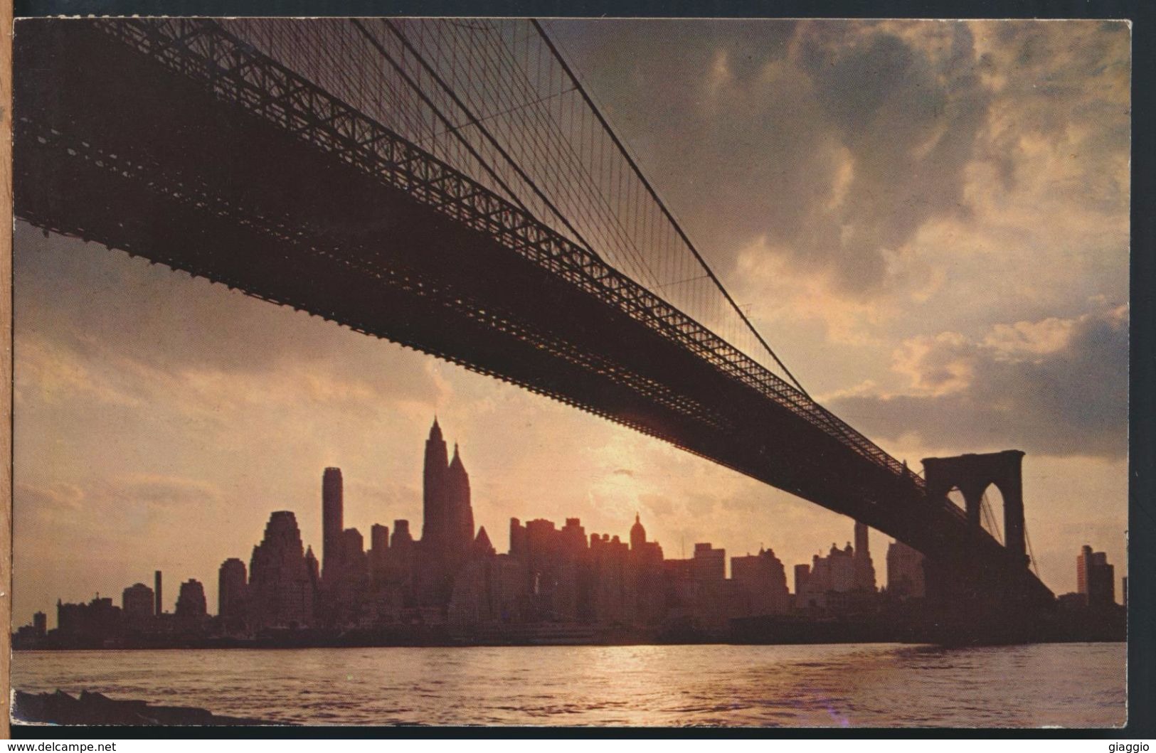 °°° 7787 - NY - NEW YORK - BROOKLYN BRIDGE MANHATTAN ISLAND - 1974 With Stamps °°° - Bridges & Tunnels