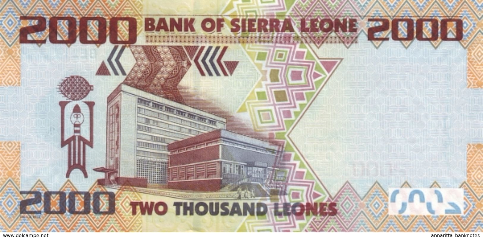 SIERRA LEONE 2000 LEONES 2010 P-31a UNC  [SL126a] - Sierra Leona