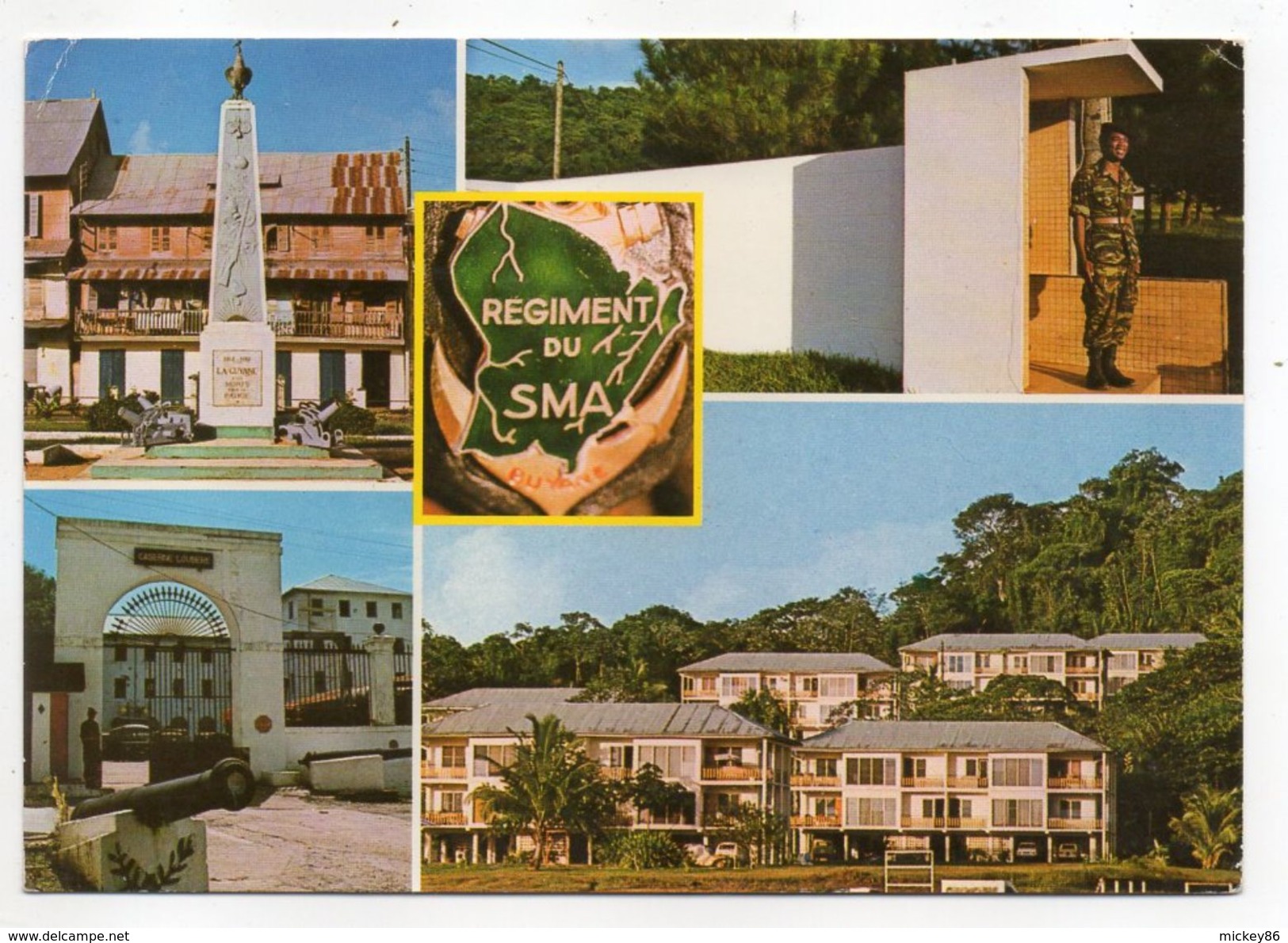Guyane--CAYENNE --1989--Caserne Loubère--Régiment Du SMA--Multivues..............à Saisir - Cayenne