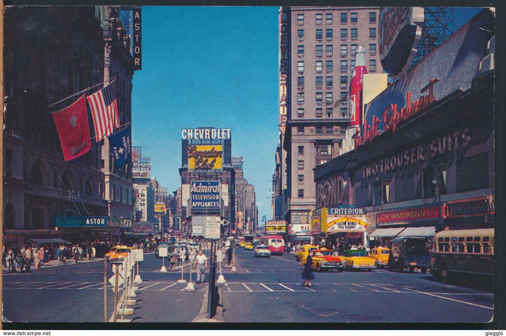 °°° 7794 - NY - NEW YORK - TIMES SQUARE - 1963 With Stamps °°° - Time Square