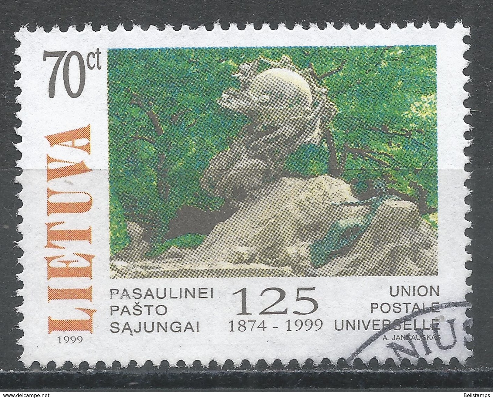 Lithuania 1999. Scott #635 (U) UPU, 125th Anniv. - Lituanie