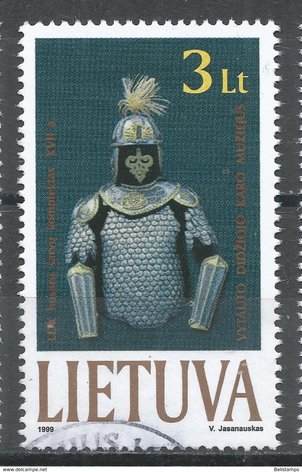 Lithuania 1999. Scott #646 (U) Hussar Armor - Lituanie