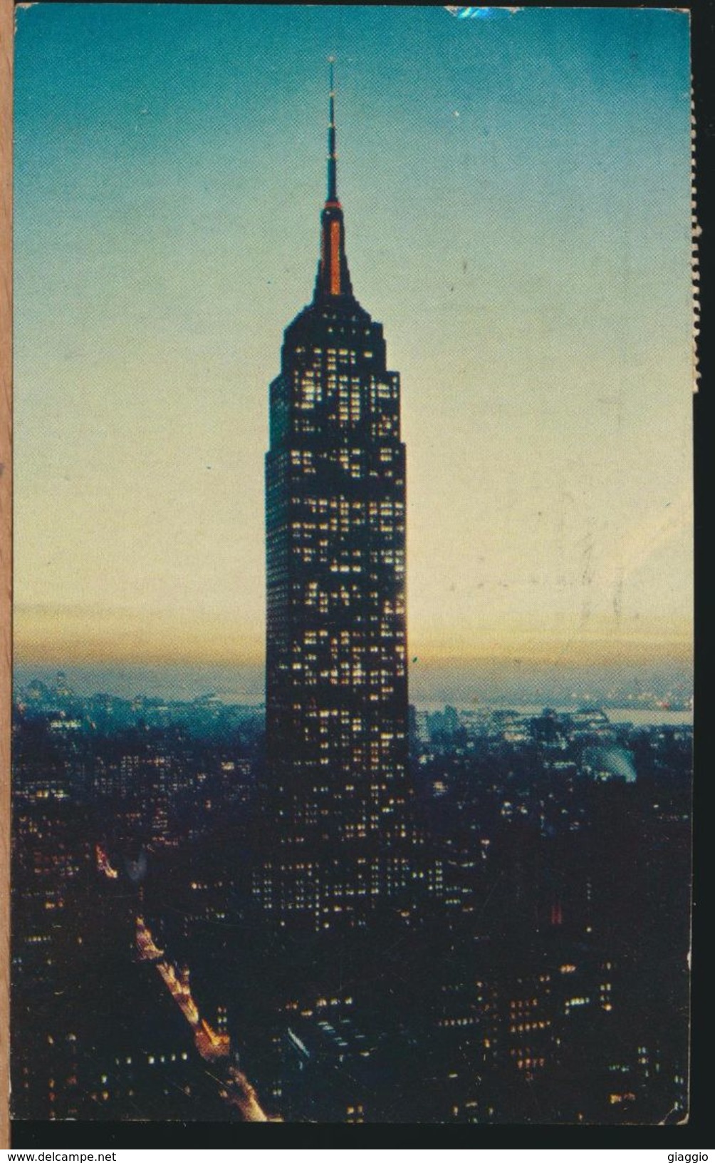 °°° 7824 - NY - NEW YORK - EMPIRE STATE BUILDING - 1961 With Stamps °°° - Empire State Building