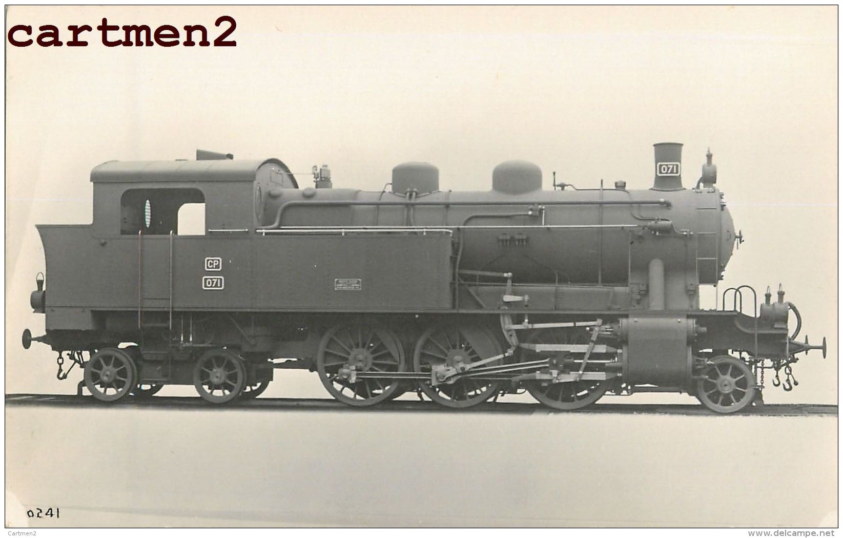 CARTE PHOTO : PORTUGAL RAILWAYS LOCOMOTIVE TRAIN GARE LOKOMOTIVE CHEMIN DE FER STATION ESTACION LOCOMOTORA TRENO BAHNHOF - Altri & Non Classificati