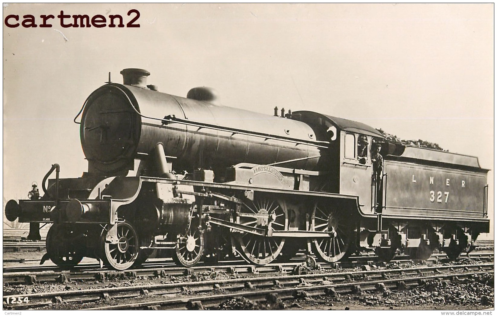 CARTE PHOTO : ENGLAND LNER RAILWAYS LOCOMOTIVE TRAIN GARE LOKOMOTIVE CHEMIN DE FER STATION ESTACION LOCOMOTORA TRENO - Other & Unclassified