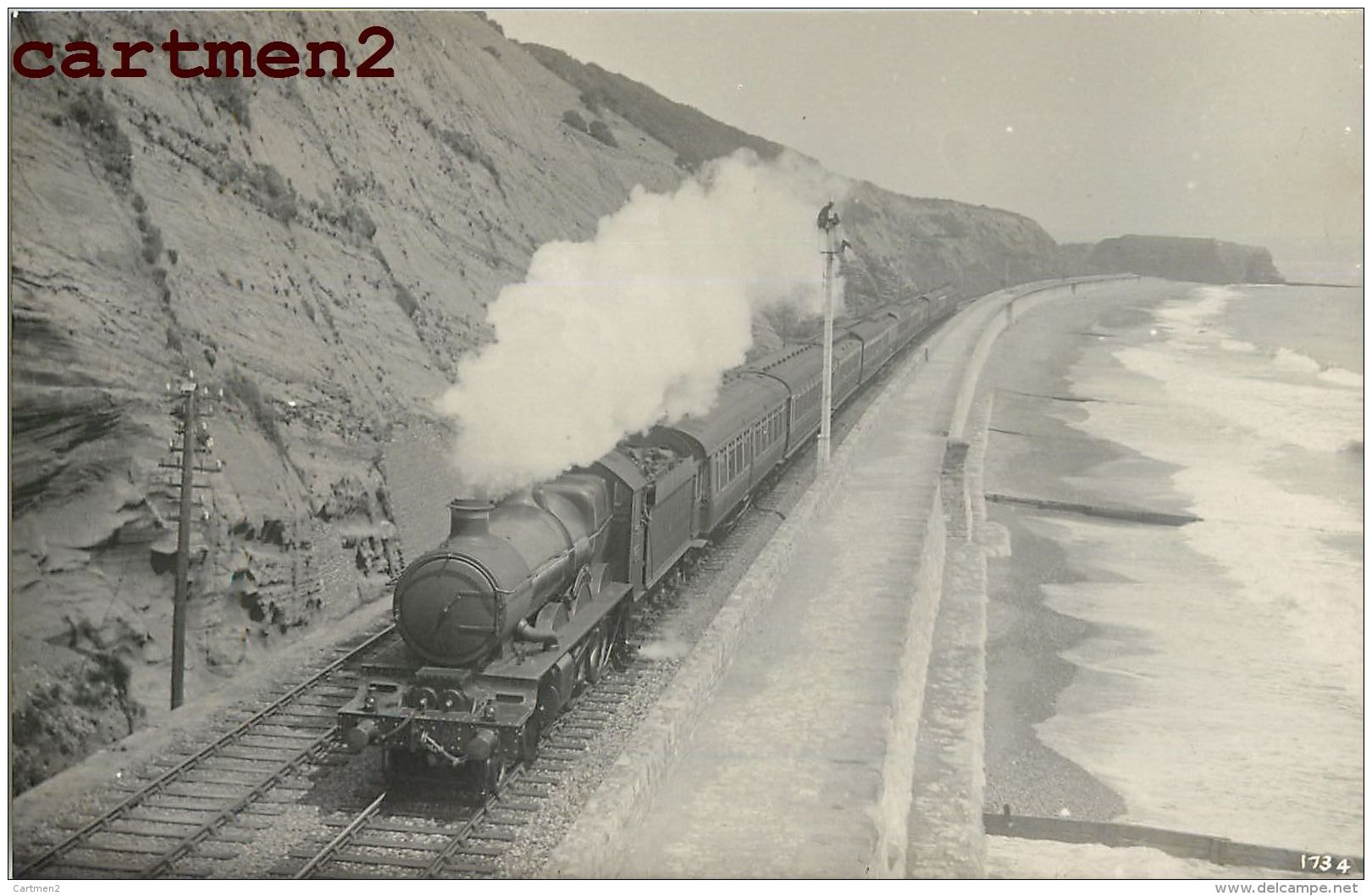 CARTE PHOTO : RAILWAYS LOCOMOTIVE TRAIN GARE LOKOMOTIVE CHEMIN DE FER STATION ESTACION LOCOMOTORA BAHNHOF TRENO - Trenes