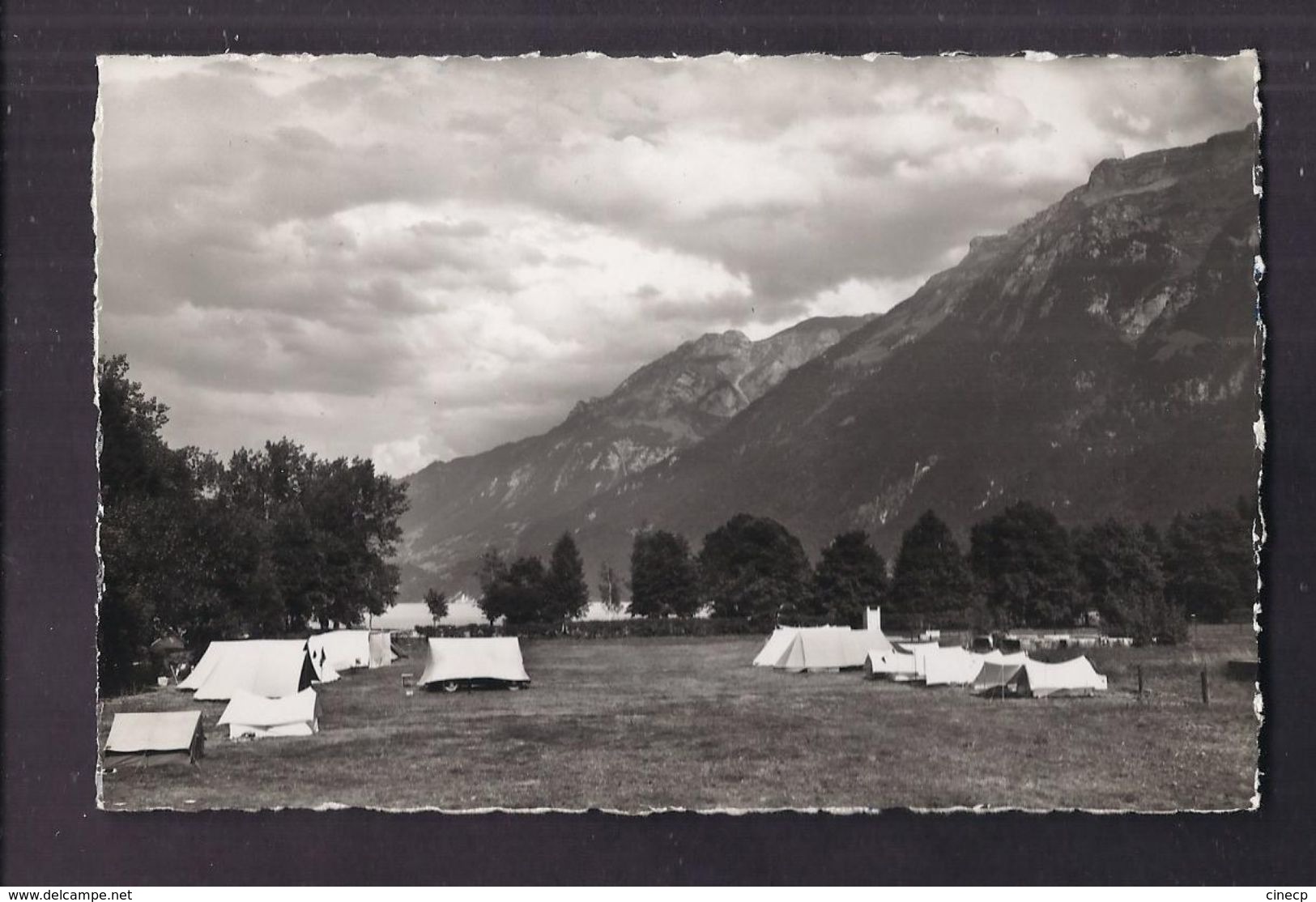 CPSM SUISSE - INTERLAKEN - BÖNIGEN - Camp Interlaken-Bönigen Am Brienzersee - TB PLAN Tentes TB CAMPING 1950 - Bönigen