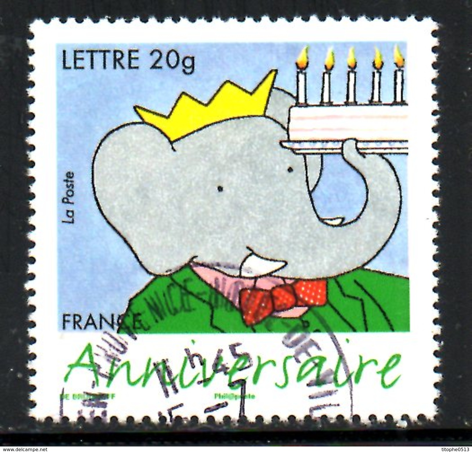 FRANCE. N°3927 Oblitéré De 2006. Babar. - Bandes Dessinées