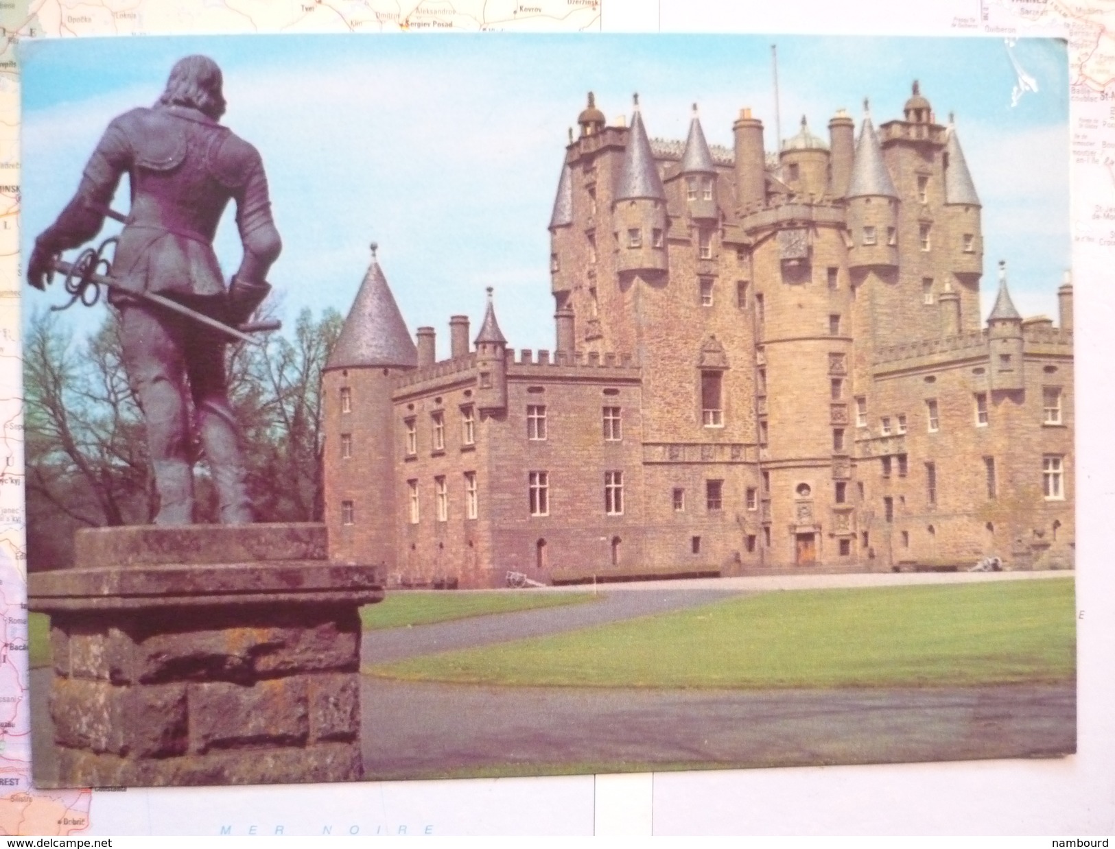 Glamish Castlle The West Front And Main Entrance - Angus