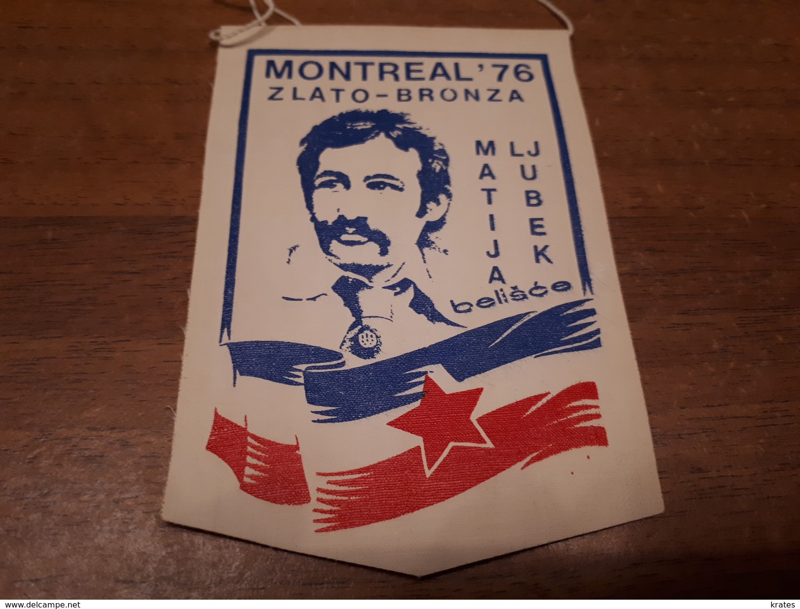 Old Sport Flags - Croatia-Yugoslavia, Matija Ljubek, Montreal 1976, Rowing - Canottaggio
