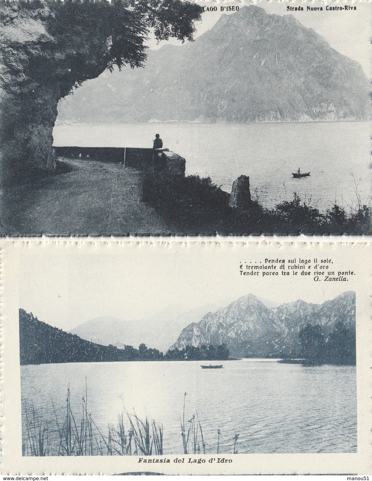 ITALIE - Lado D'ISEO - Lot De 4 CPA - Altri & Non Classificati