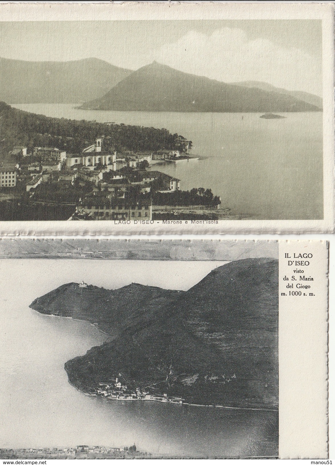 ITALIE - Lado D'ISEO - Lot De 4 CPA - Altri & Non Classificati