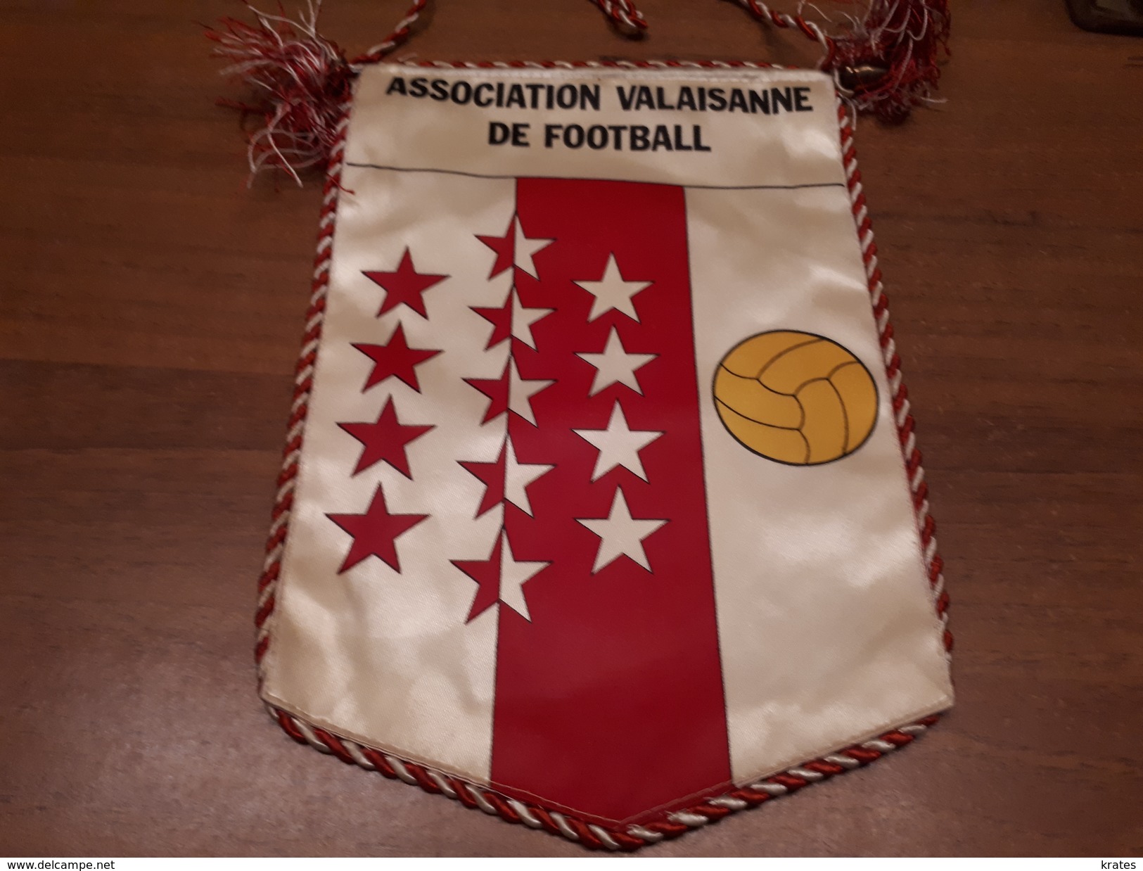 Old Sport Flags - Association Valaisane De Football, 28 Cm - Habillement, Souvenirs & Autres