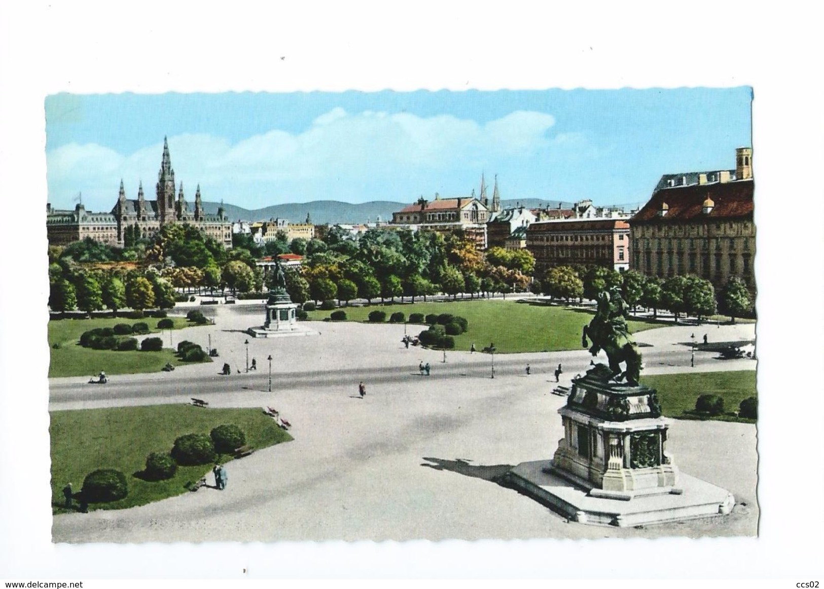 Wien Heldenplatz Gegen Rathaus - Autres & Non Classés