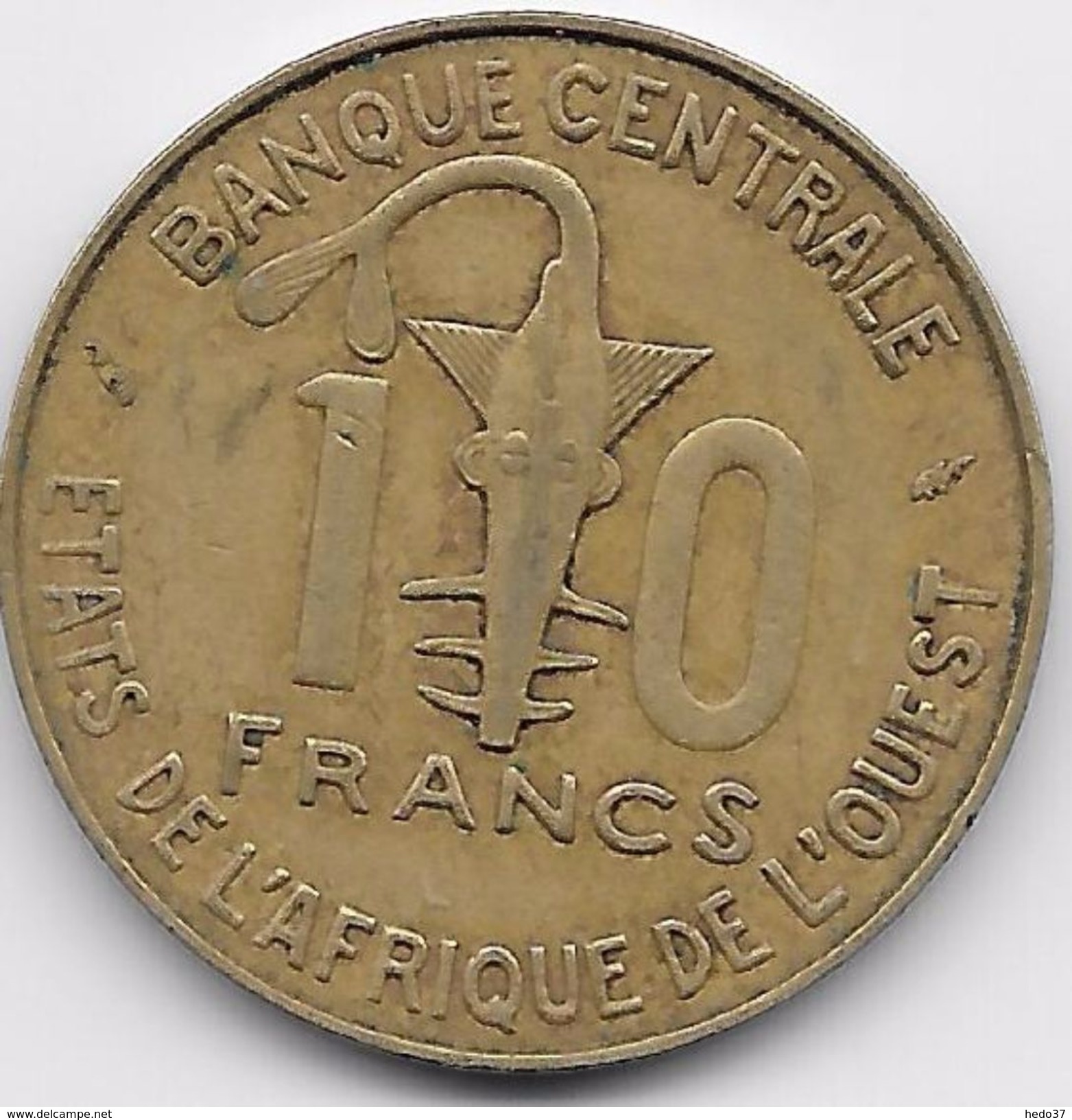 B.C.A. 10 Franc 1980 - Autres – Afrique