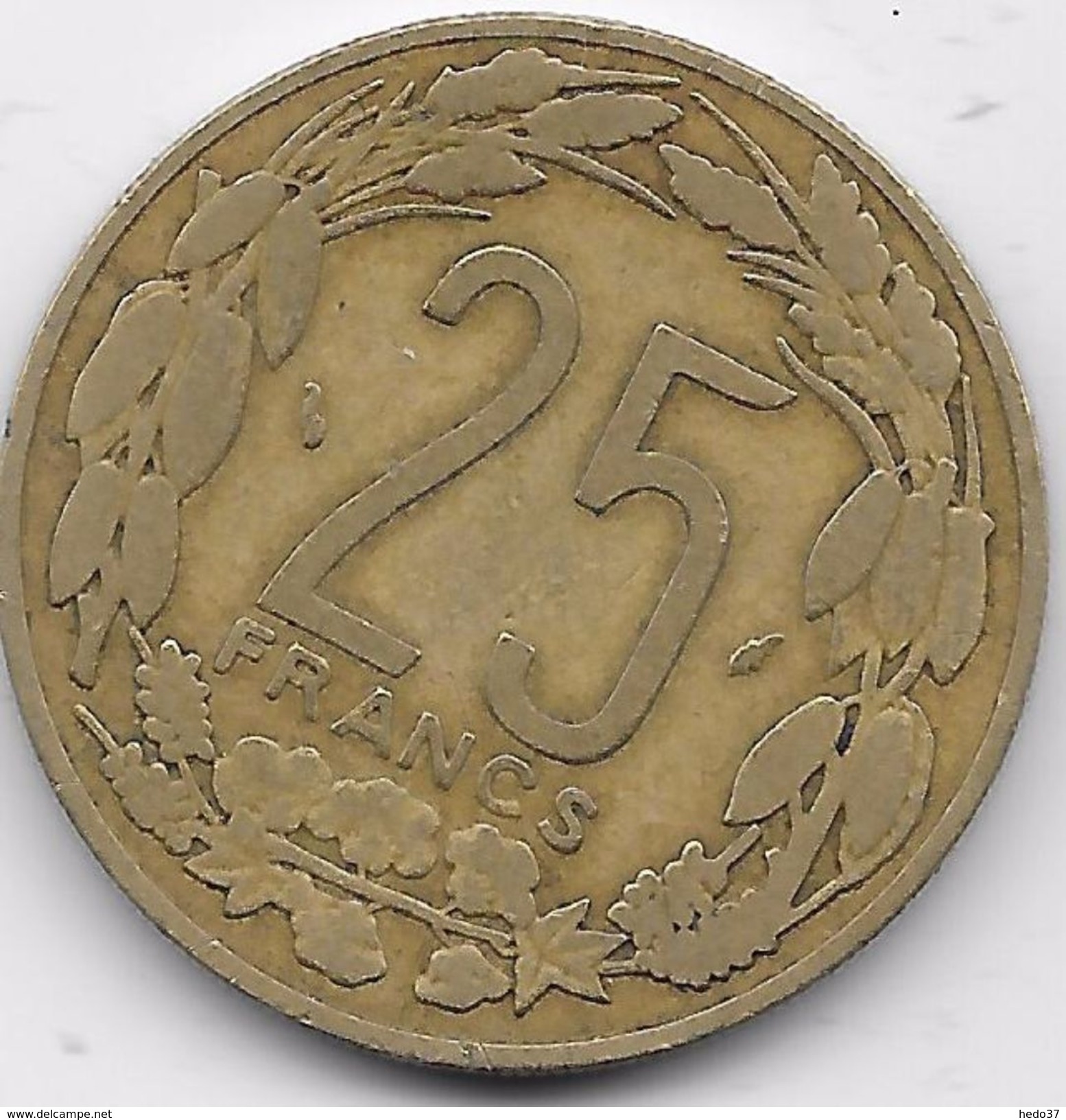 B.C.A. 25 Francs 1975 - Otros – Africa
