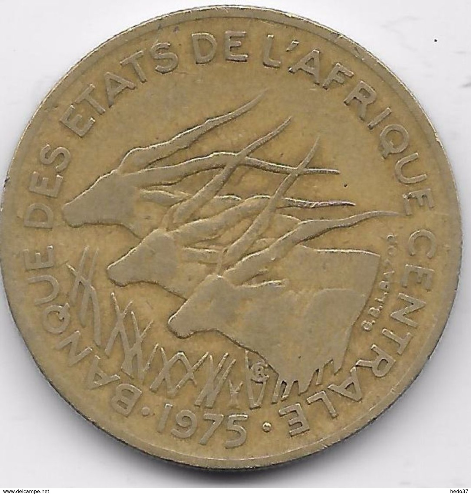 B.C.A. 25 Francs 1975 - Otros – Africa