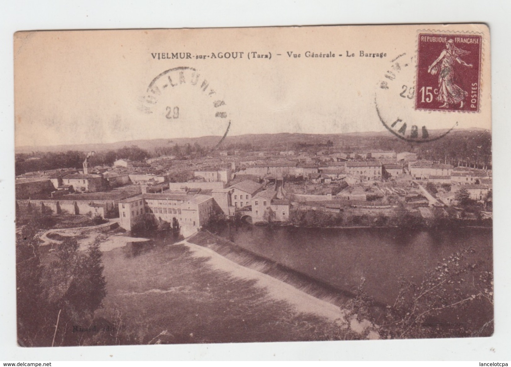 81 - VIELMUR SUR AGOUT / VUE GENERALE - LE BARRAGE - Vielmur Sur Agout