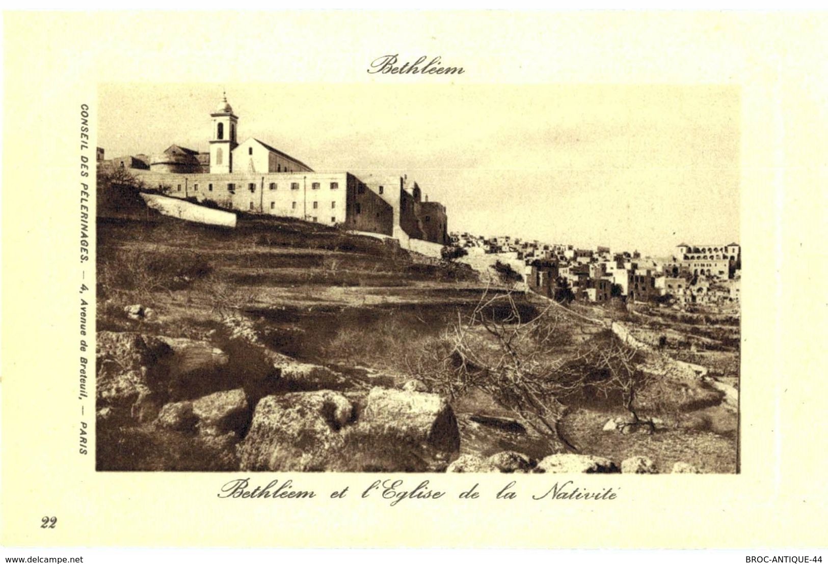 CPA N°9317 - LOT DE 5 CARTES DE BETHLEHEM - VUE GENERALE - Palestine