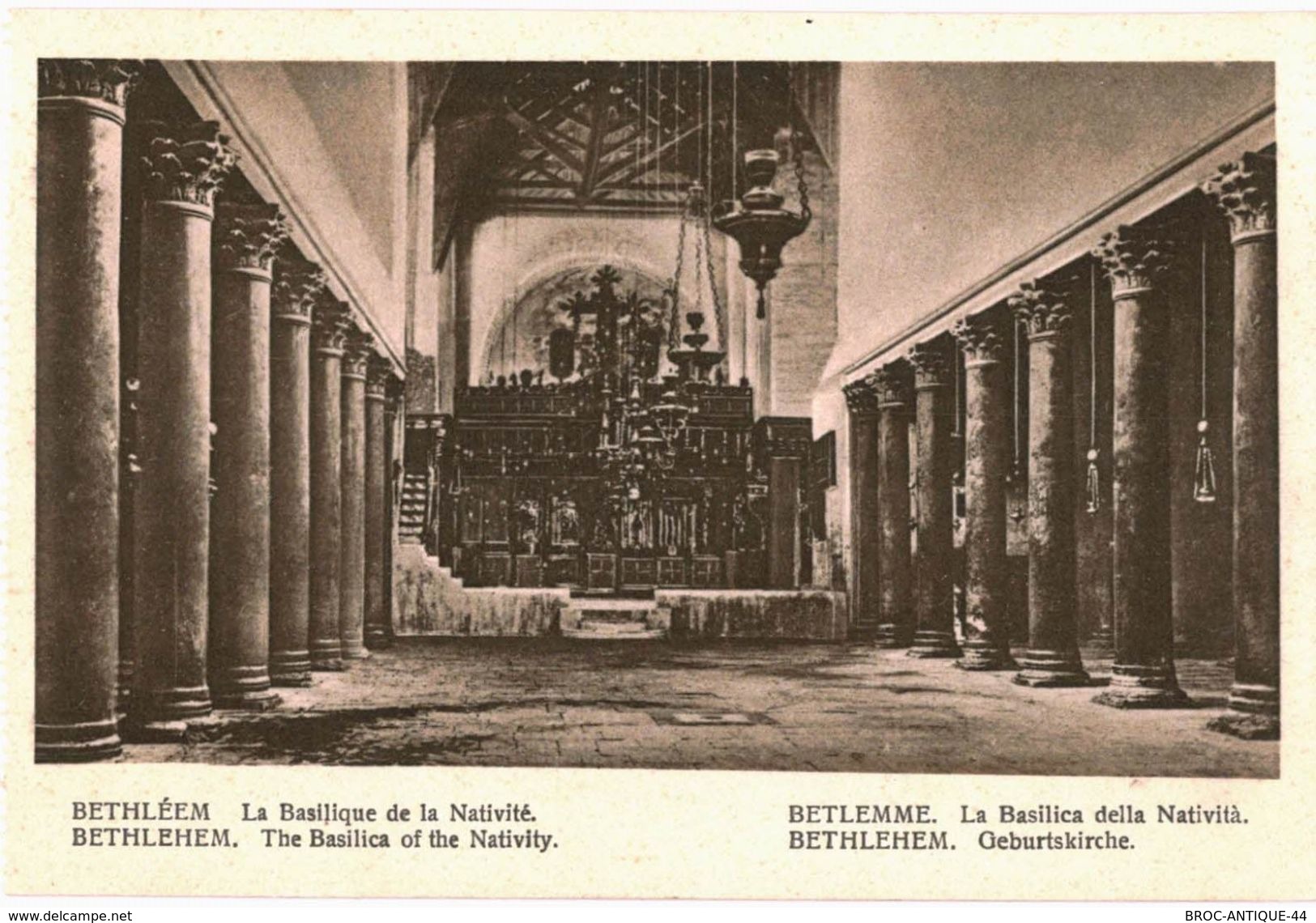 CPA N°9318 - LOT DE 3 CARTES DE BETHLEHEM - LA BASILIQUE DE LA NATIVITE + EGLISE DE LA NATIVITE - Palestina