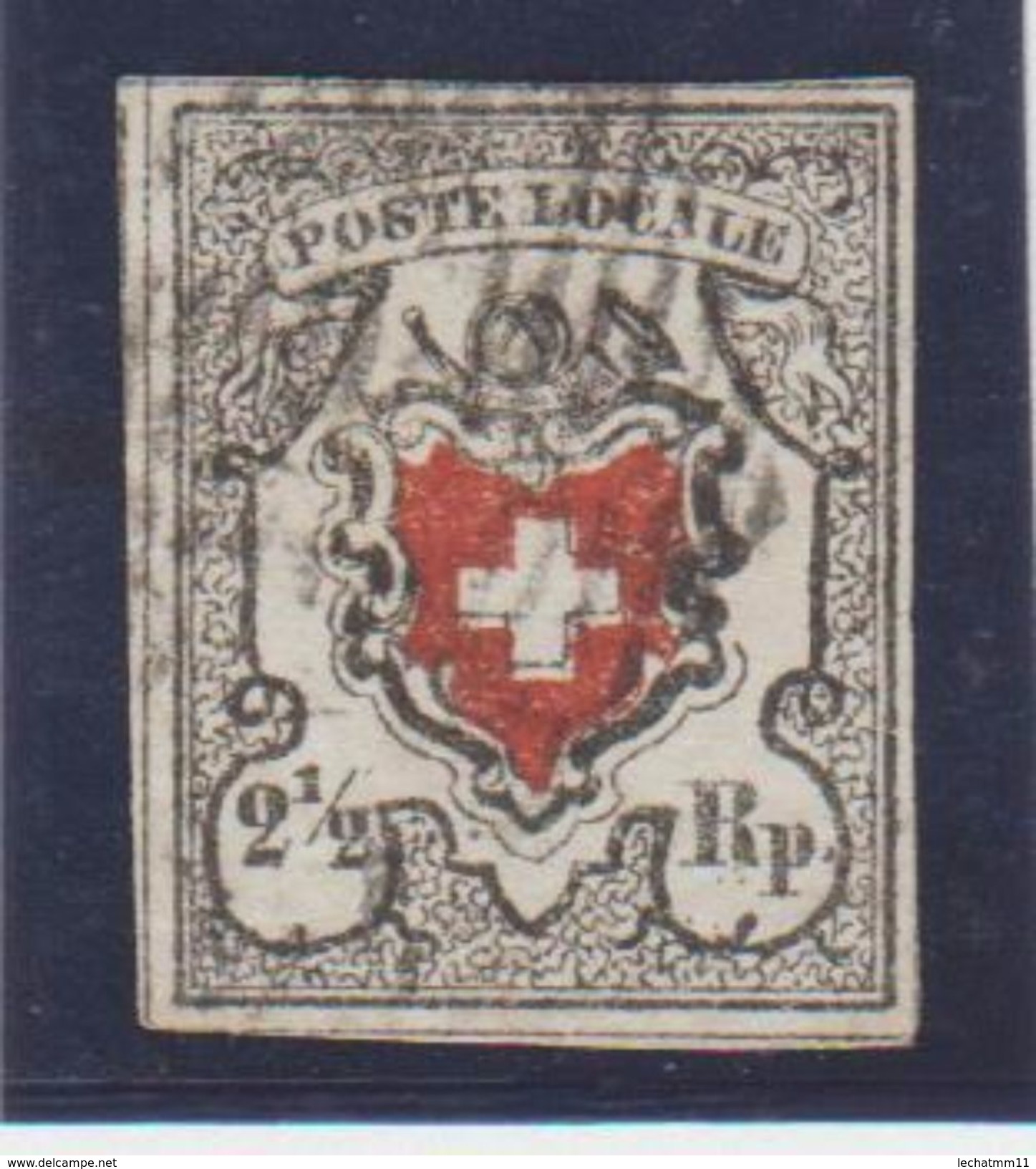 Zumstein No 14I - 1843-1852 Timbres Cantonaux Et  Fédéraux