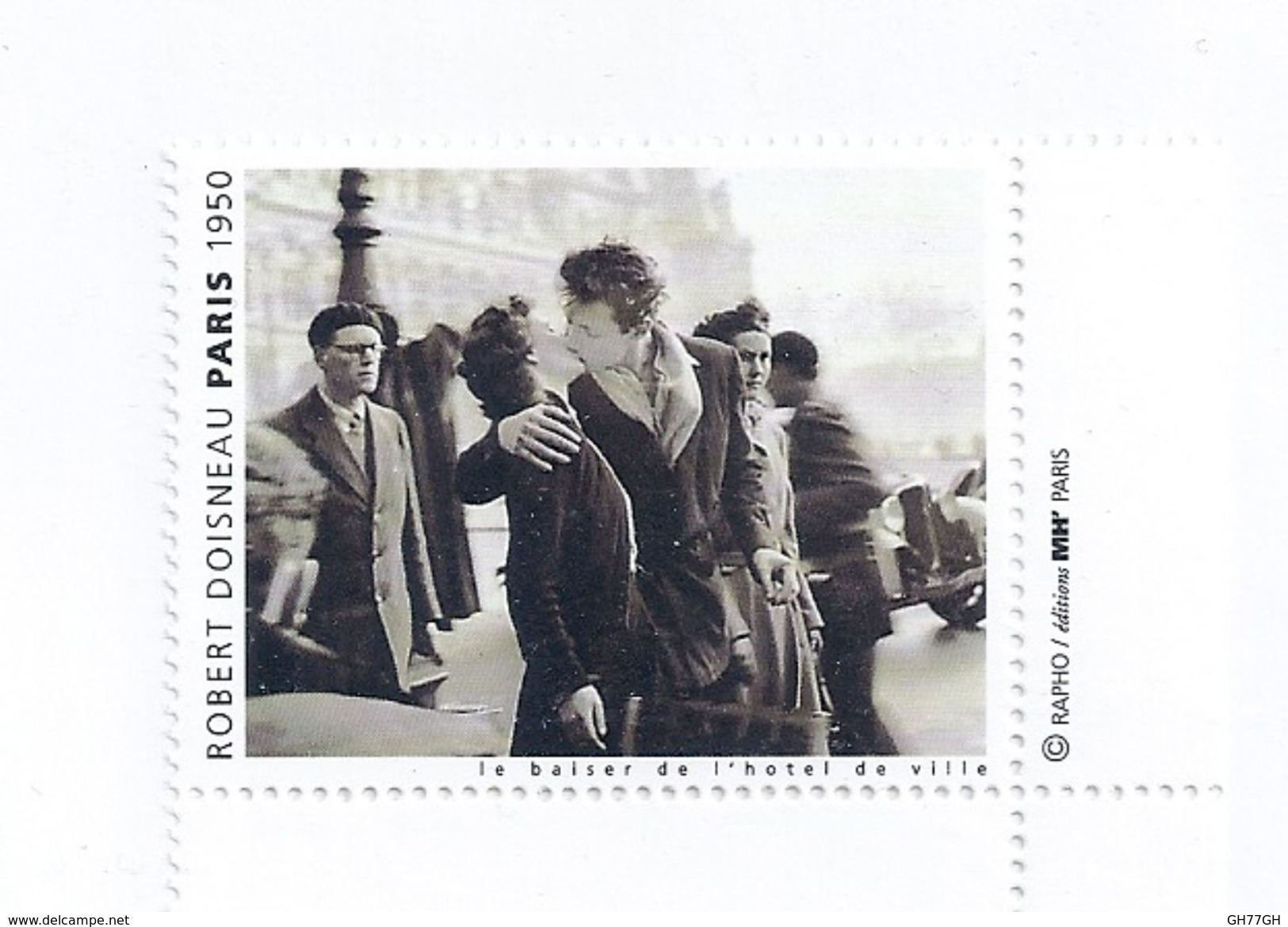 Timbre Robert Doisneau "le Baiser De L'hôtel De Ville" - Photography