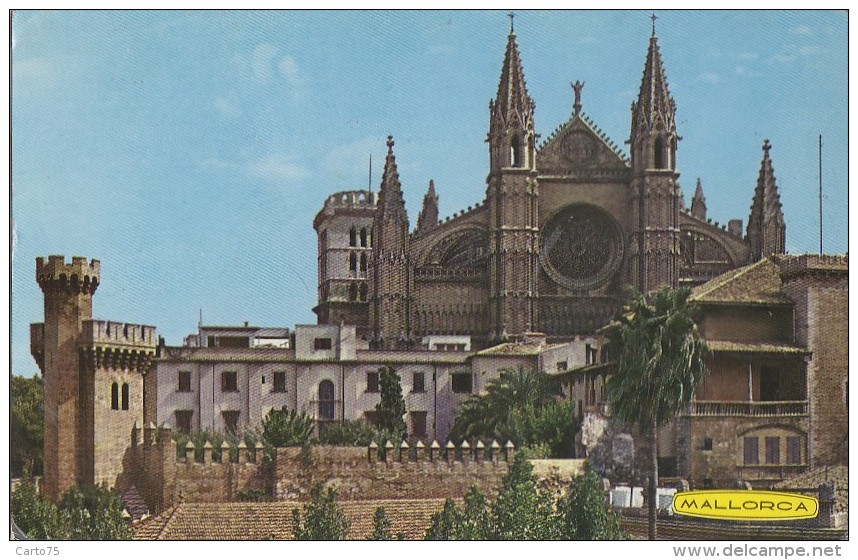 Espagne - Mallorca - Palma - Catedral Y Palacio De La Almudaina - Mallorca