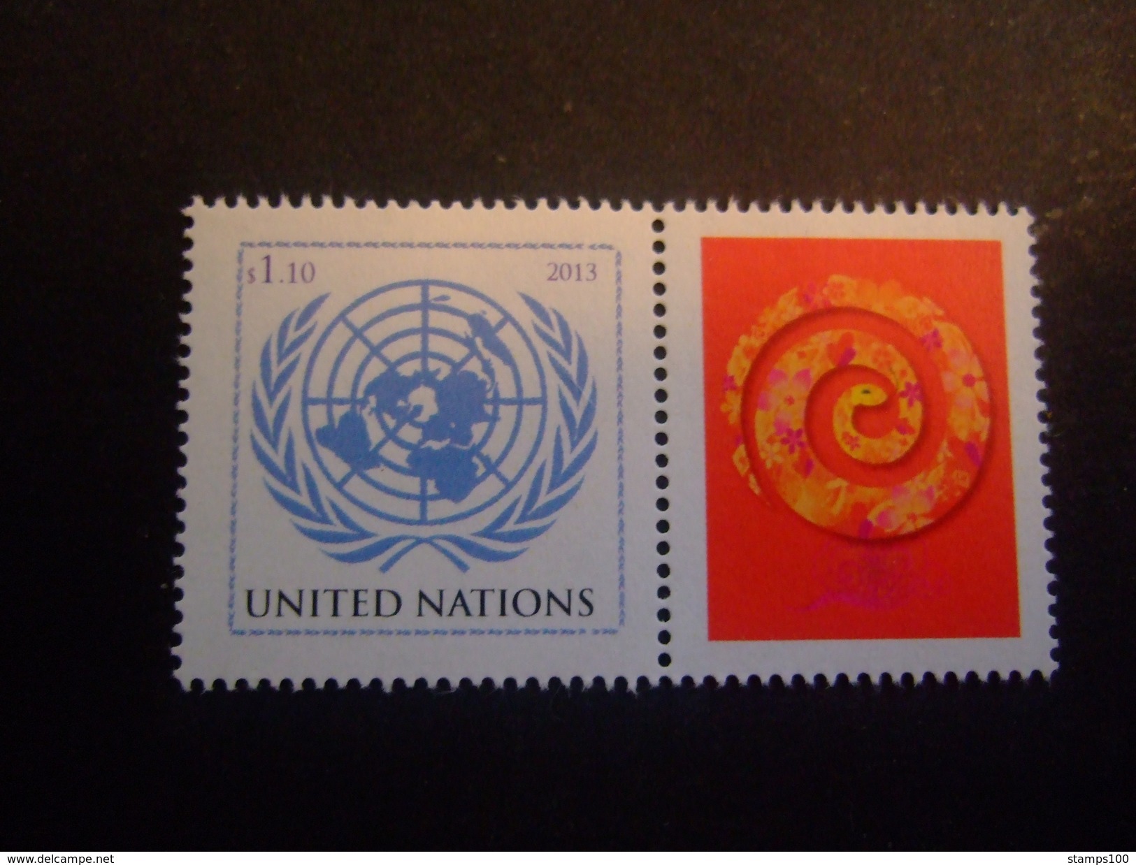 United Nations  New York  2013 YEAR OF THE SNAKE.   MNH ** (E31-117) - Nuevos