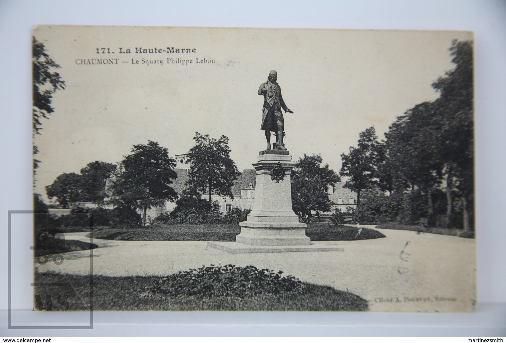 Old Postcard France - Chaumont - Le Square Philippe Lebon - Posted 1910 - Chaumont