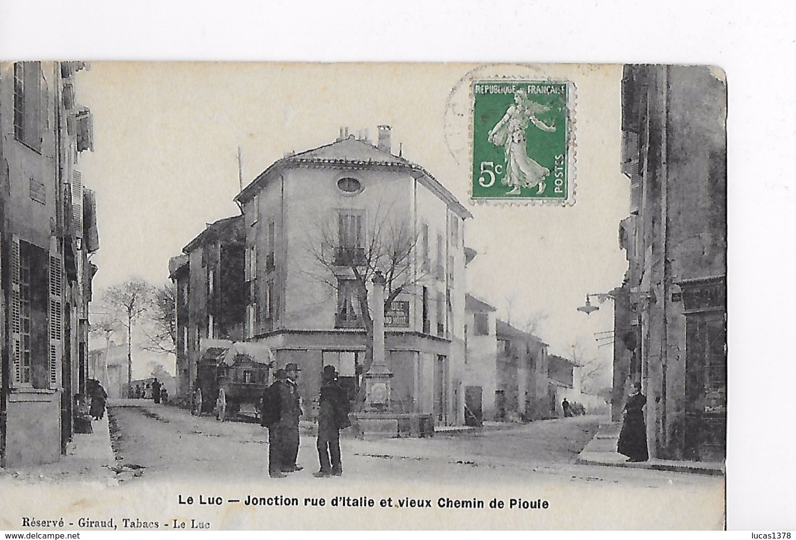 83 / LE LUC / JONCTION RUE D ITALIE ET VIEUX CHEMIN DE PIOULE - Le Luc