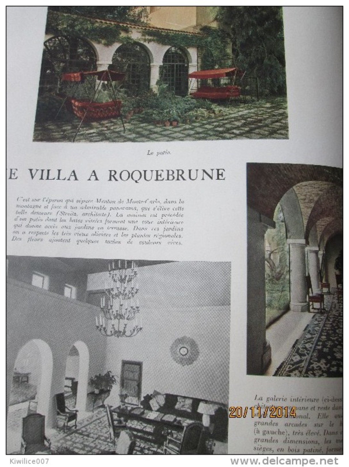 CANTARELLA   VAL  D ESQUIERES  + ROQUEBRUNE  1949  Architecture - Roquebrune-sur-Argens