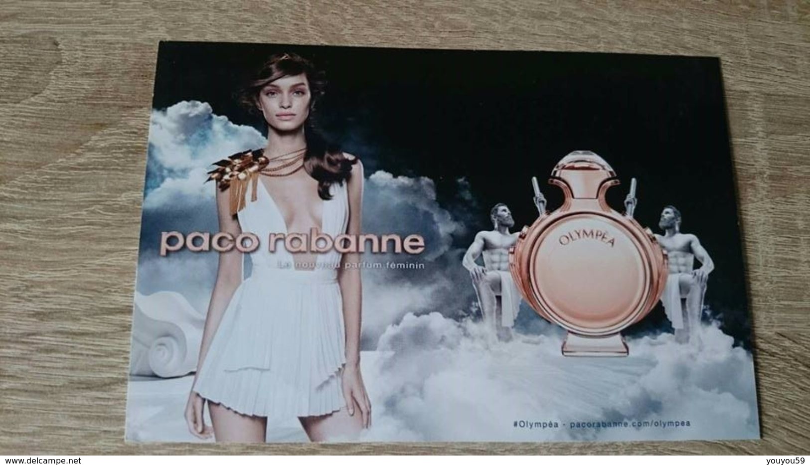 PUBLICITE / CARTE DU PARFUM OLYMPEA DE PACO RABANNE - Publicités Parfum (journaux)