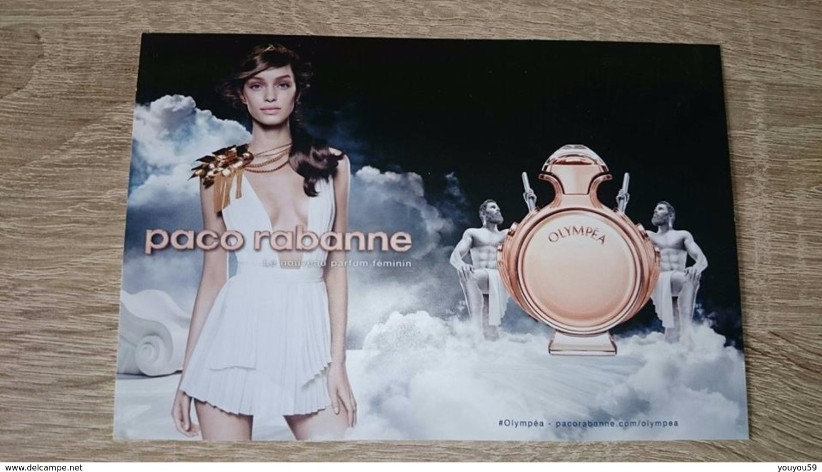 PUBLICITE / CARTE DU PARFUM OLYMPEA DE PACO RABANNE - Parfumreclame (tijdschriften)