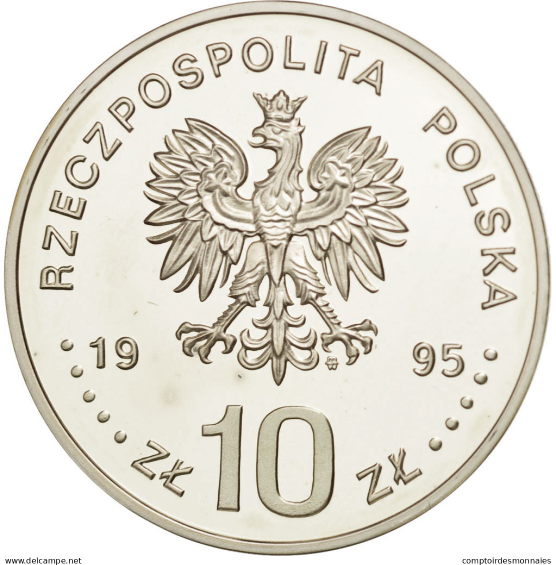 Monnaie, Pologne, 10 Zlotych, 1995, FDC, Argent, KM:287 - Polen