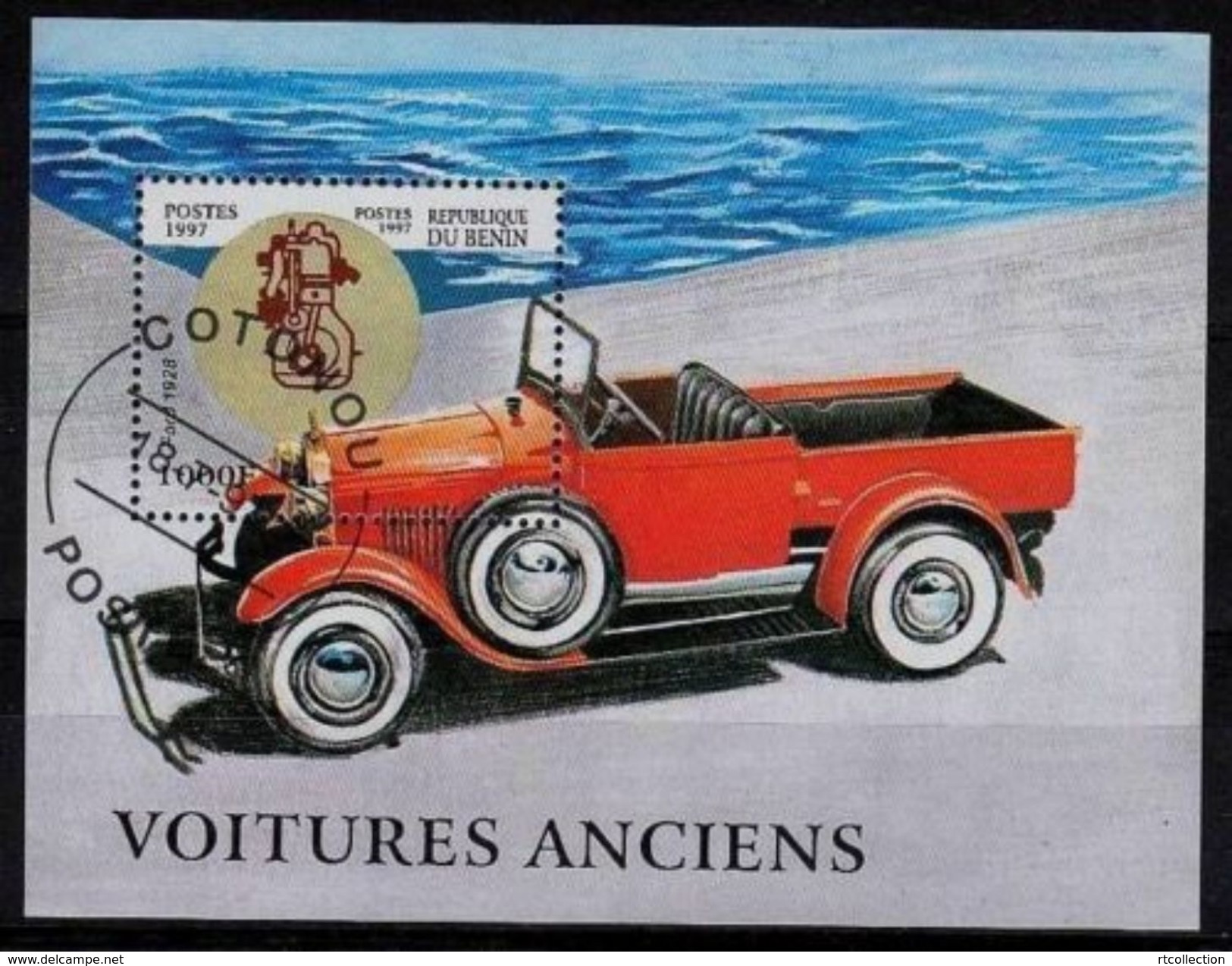 Benin 1997 Vintage Cars Transport Motoring Voitures Anciens Car Mortor Ford CTO S/S Stamp SG MS 1651 SC#993 - Benin - Dahomey (1960-...)