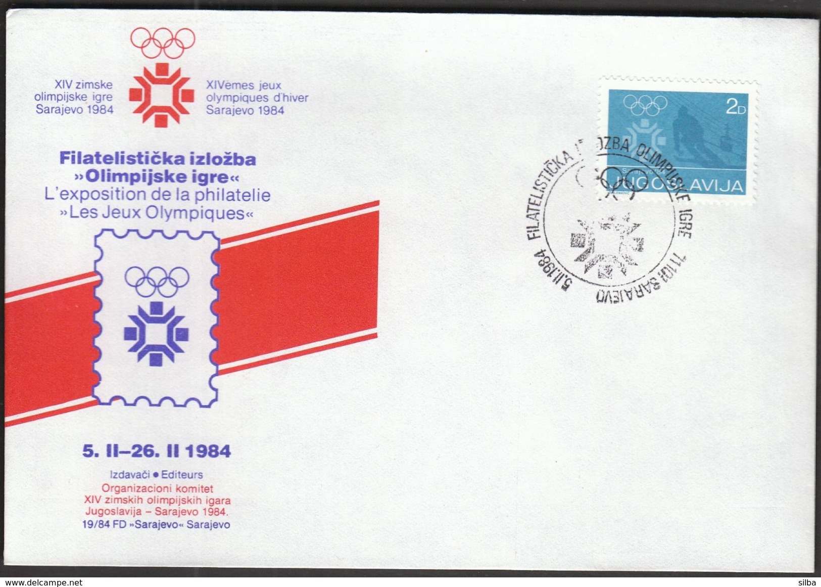 Yugoslavia Sarajevo 1984 / Olympic Games Sarajevo 1984 / Sarajevo Olympic City / Philatelic Exhibition - Winter 1984: Sarajevo