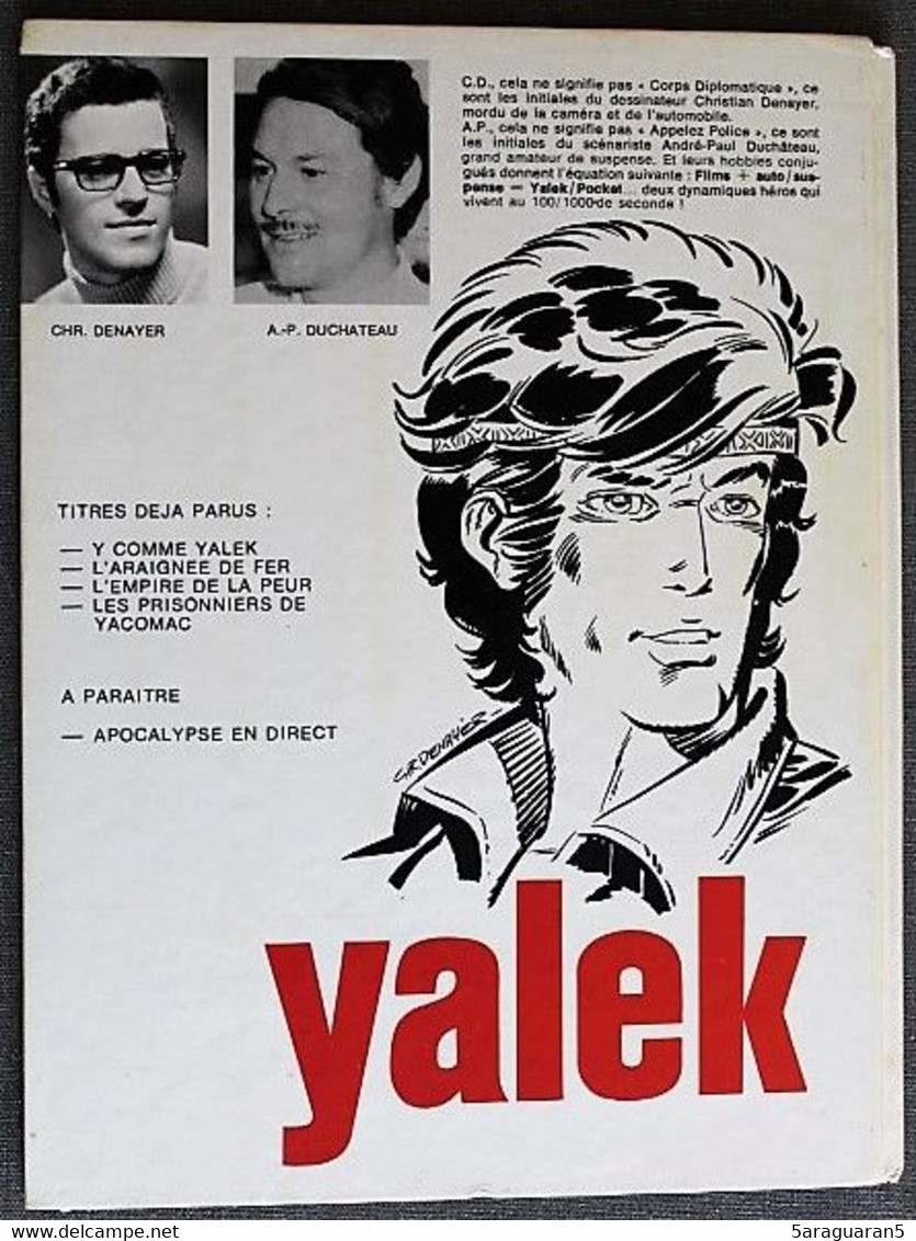 BD YALEK - 2 - L'araignée De Fer - Rééd. 1974 - Yalek