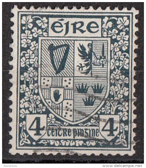 112 Irlanda 1940 Coat Of Arms Used (mm 18x22) - Usati