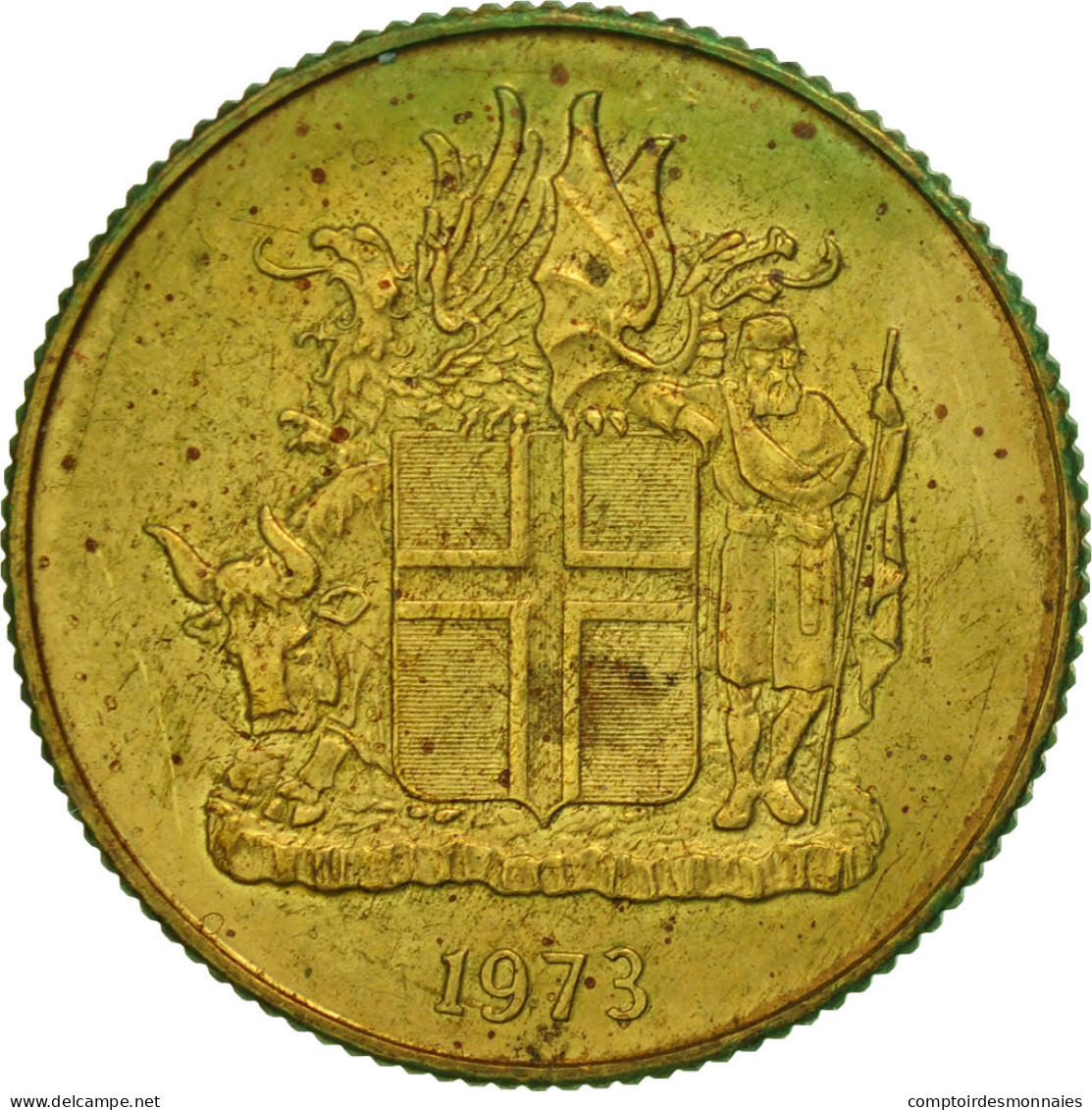 Monnaie, Iceland, Krona, 1973, TTB, Nickel-brass, KM:12a - Islande