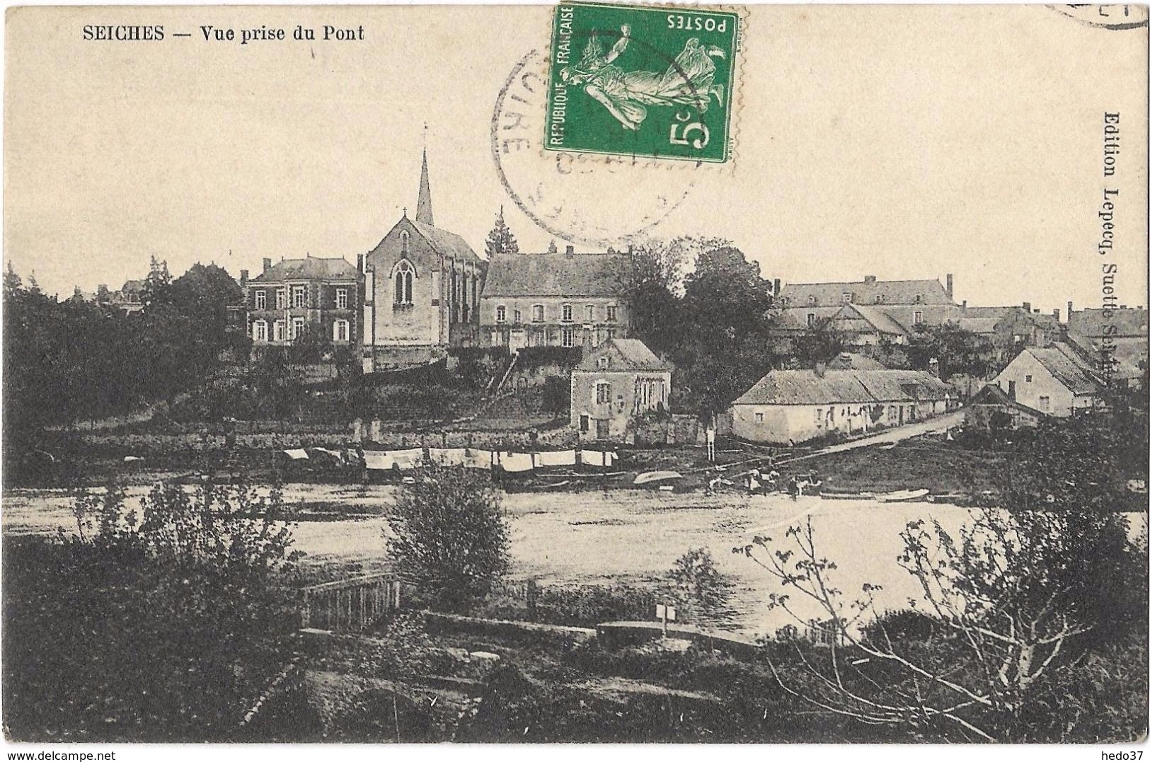 Seiches - Vue Prise Du Pont - Seiches Sur Le Loir