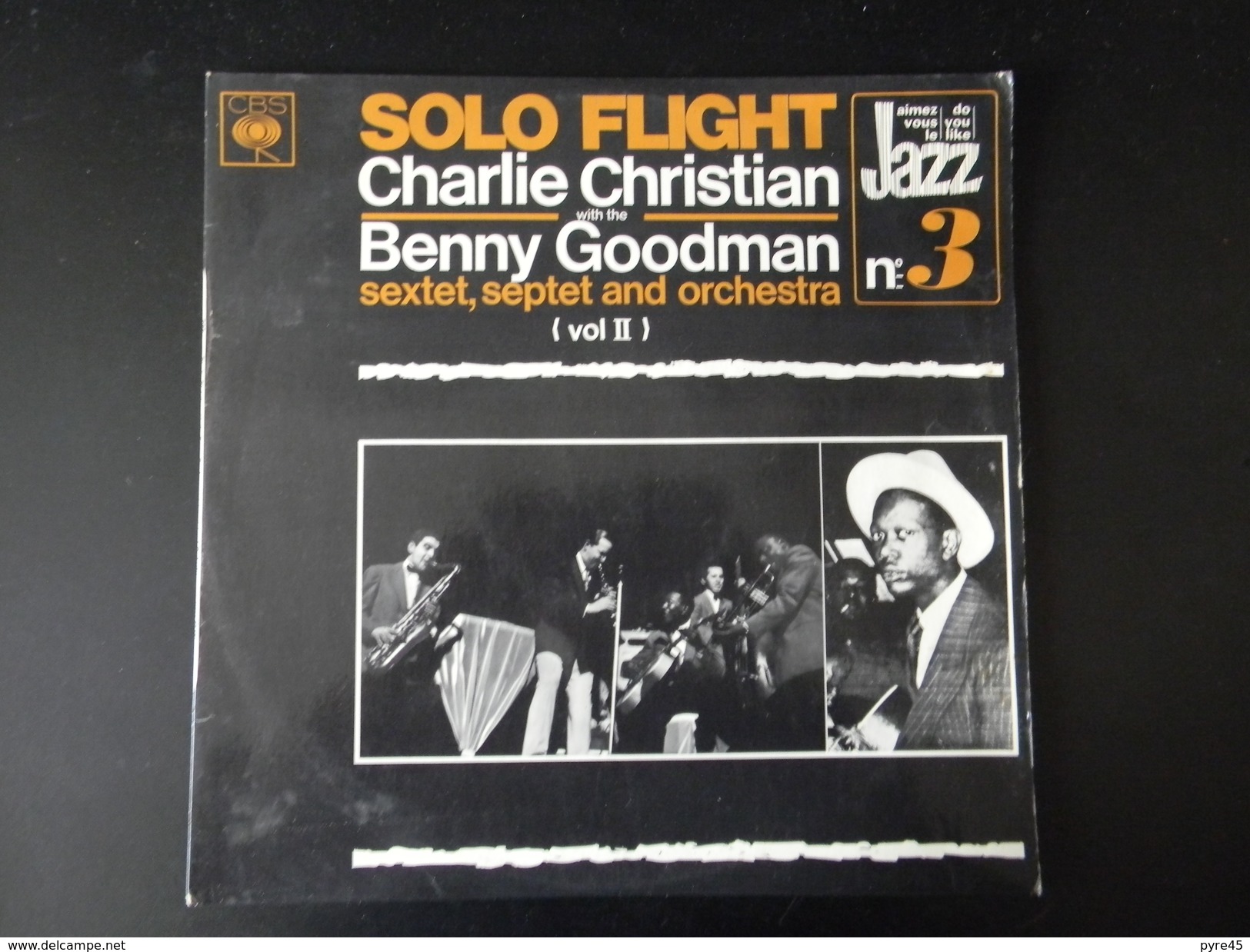 33 TOURS CHARLIE CHRISTIAN WITH THE BENNY GOODMAN SOLO FLIGHT CBS 62581 SOLO FLIGHT / ROSE ROOM + 14 - Jazz