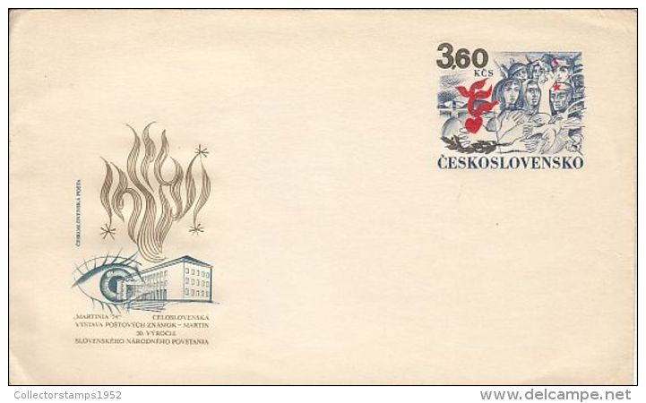 5901FM- MARTYRS MEMORIA PHILATELIC EXHIBITION, COVER STATIONERY, 1974, CZECHOSLOVAKIA - Omslagen