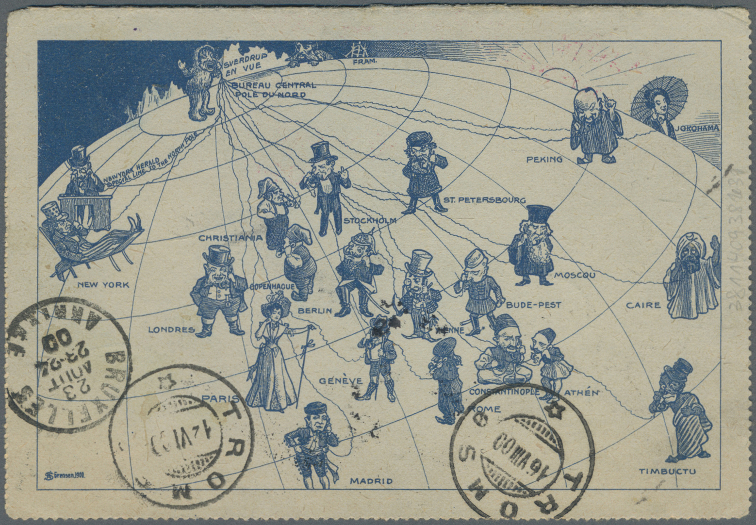 GA Thematik: Arktis / Arctic: Baldwin-Zieglers Polar-Expedition:1900, 100 ö. Spitzbergen Letter Card With Additional Fra - Other & Unclassified