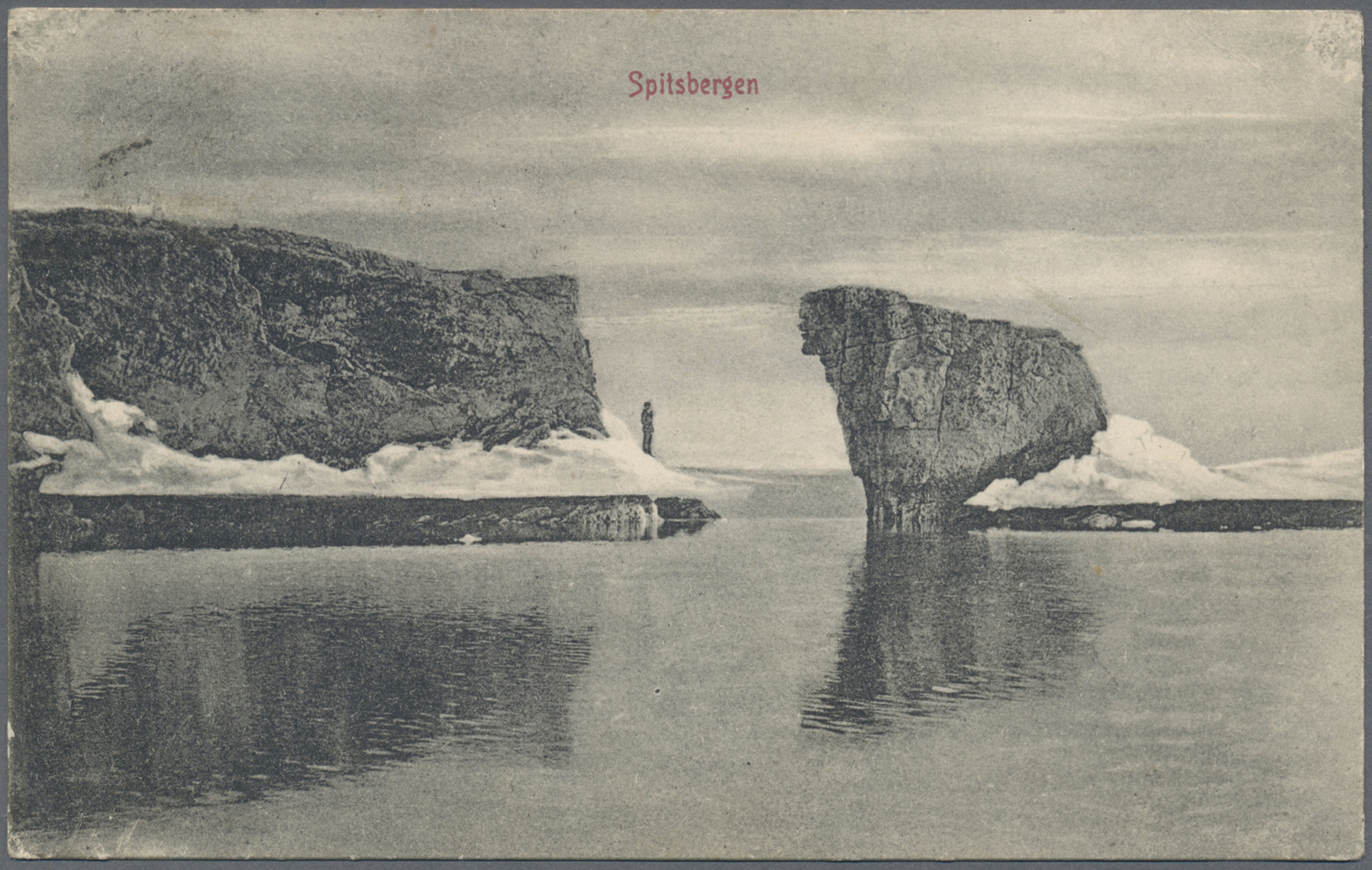 Br Thematik: Arktis / Arctic:  1910: Ansichtskarte Spitzbergen 1910 Nach Halle Umgeleitet Nach  Mühlhausen Mit Nordkapst - Other & Unclassified