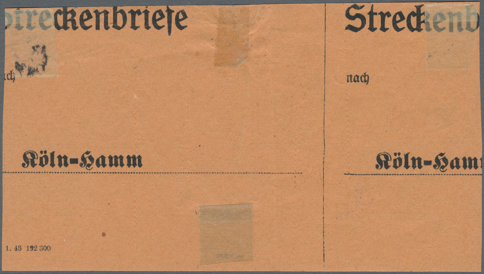 * Deutsche Lokalausgaben Ab 1945: Bad Nauheim: Probedruck 108 Pfennig Grün Und 140 Pfennig Rot, Im Keh - Other & Unclassified