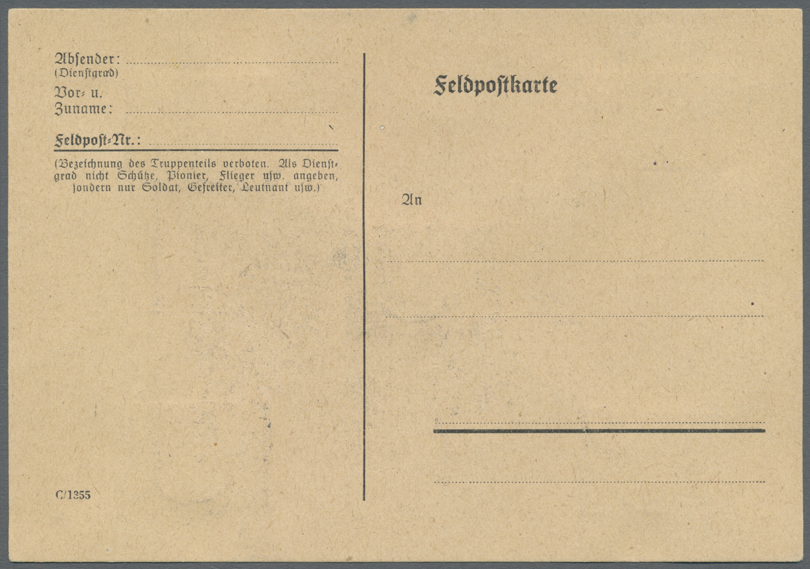 Br Deutsche Lokalausgaben Ab 1945: FREDERSDORF: Format 28x19, Große Wertziffern, Schwarzer Liniendurchs - Altri & Non Classificati